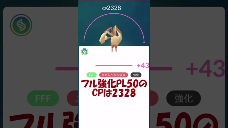 メガミミロップ🐰個体値100％PL50強化✨ #pokemongo #ポケモンgo #shorts