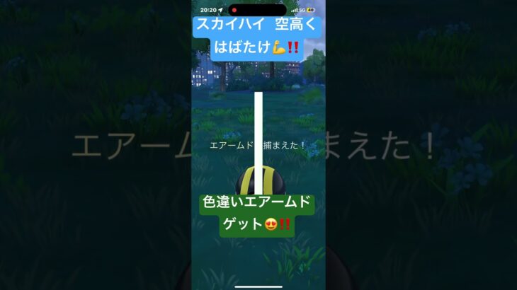 色違い エアームド😍‼️ 空高くはばたけ💪‼️ ポケモンGO  スカイハイ