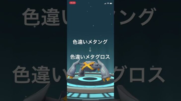 ポケモンGO 色違いメタングを色違いメタグロスへ進化！