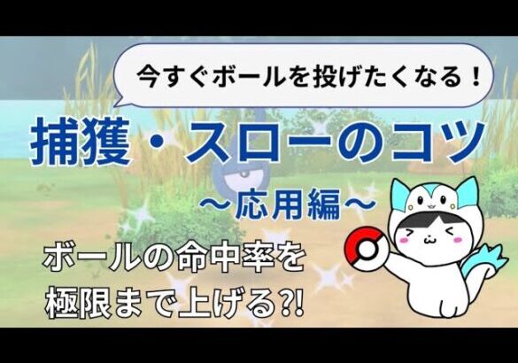 《ポケモンGO》捕獲・スローのコツ応用編 〜当てにくいときの保険〜