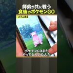 相撲・食後のポケモンGO