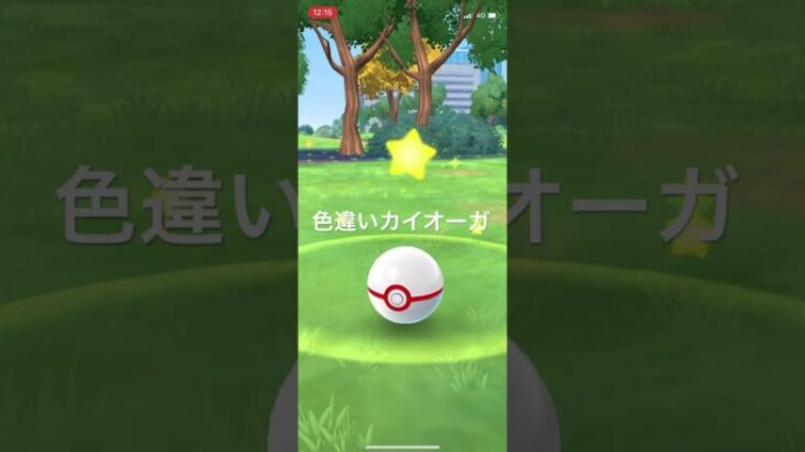 ポケモンGO 色違いカイオーガ出現！ #pokémon #ポケモン #ポケモンgo