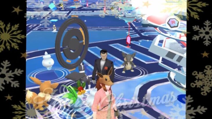 【 ポケモンgo 】クリスマスにサカキと待ち合わせみたいなwww&リアル風景〜池袋西口【 うさぴよの巣 】#pokemongo #pokemon