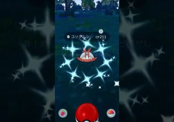 【ポケモンGO】 コソクムシ（色違い） 捕獲動画！！