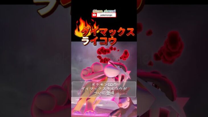 【ポケモンGO】電気タイプ最強候補！ダイマックスライコウ初登場！攻略法と秘訣を公開! #pokemongo #ダイマックスライコウ