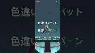 ポケモンGO 色違いオンバットを色違いオンバーンへ進化！ #pokémon #ポケモンgo #ゲーム