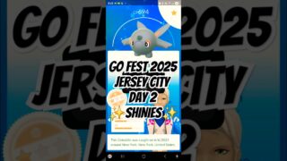 Day 2 Shinies Caught! Go Fest 2025 Jersey City! Pokemon Go! #pokemon #pokemongo #pokémongo
