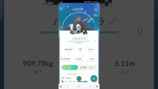 色違い　アルクジラからハルクジラに進化　ポケモンGO