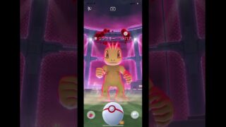 ポケモンGOでダイマックスしたらワンリキーの色違いが来てそして捕まえました。よかったらチャンネル登録高評価コメントよろしくお願いします。