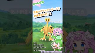 【ポケGO日記】色違いガラルサンダー！？ 初ゲットなのだ！ #shorts #ポケモンgo #ガラルサンダー #色違い #色違いガラルサンダー #ずんだもん