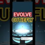 CUTIEFLY Evolution into RIBOMBEE! 🐝✨ Fairy-Bug Power in Pokémon GO! #pokemon #shorts