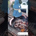 ゴンベと夏のBBQ🍖デート❤️#shorts #pokemon #ポケモンgo #お肉