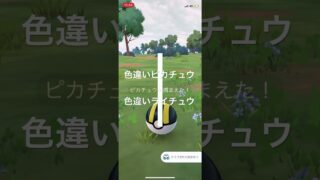 ポケモンGO ハットを被った色違いピカチュウ出現！色違いライチュウへ進化！ #ポケモン #pokémon #pokemongo #ポケモンgo色違い