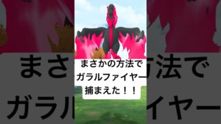 『ポケモンGO』ガラルファイヤー捕獲大作戦　#ポケモンgo #ポケモン #pokemongo #pokemon #ゲーム #ゲーム実況 #shorts #short