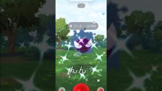 【ポケモンGO】あれ?色違い？…色違いだった！　#ポケモン #ポケモンgo #色違い #ゴース　#shorts