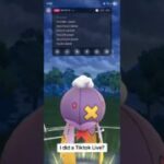 Pokemon Go – I Did a Tiktok LIVE??? #pokemongo #pokemontcgpocket #shorts