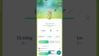 色違い　チュリネからドレディアに進化　ポケモンGO