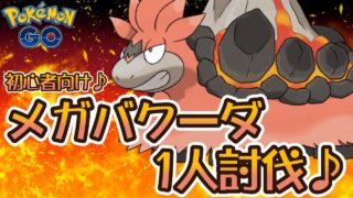 【ポケモンGO】メガバクーダ1人討伐♪初心者向け♪