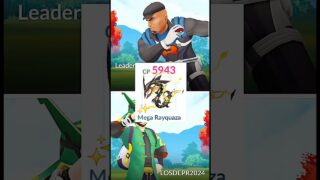 Half HP✨️Mega Rayquaza Destroy Leader Cliff Badly in Pokemon Go