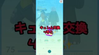 キュレムと交換4号と✨#ポケモンgo #shorts