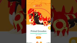 Finally! Primal Groudon Transformation in Pokémon GO #pokemongo