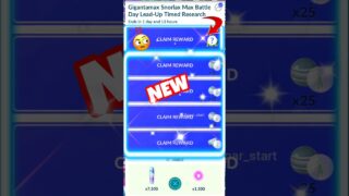 Gigantamax Snorlax Max Battle Day Lead-Up Timed Research.. 🤔 #soparstart #pokemon #shortsfeed