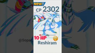 OMG😱 10 HP Reshiram pokemon Grunt Badly in Pokemon Go #soparstart #pokemon