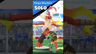 Easy SOLO Mega Blaziken Raid With Low Network😭in Pokemon Go