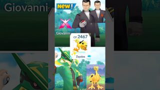 ✨️Shiny Galarian Zapdos Destroy Giovanni Badly in Pokemon Go