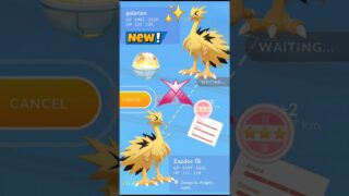 OMG😲Mirror Trade✨️Shiny Galarian Zapdos in Pokemon Go
