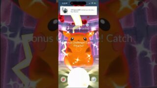 ✨Shiny GMAX Pikachu CAUGHT In Pokemon Go!✨ #shorts #pokemon