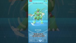 ✨Shiny Scyther – Pokémon GO ✨#pokemongo #shinypokemon #ポケモンGO #pokemon #shinyhunting