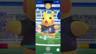 メタモンでベースボールシャツピカチュウ討伐！極小サークルクリティカルゲットもあるよ【ポケモンGO】
