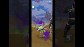 ポケモンGO　シールドを1回も使わずに、CP2498のラグラージだけで、クリフを倒してみた。