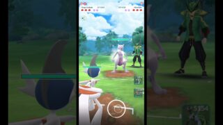 ✨️Mega Gallade VS✨️Mewtwo PVP Psychic Fight #pokémongo