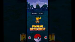 Pikachu wearing a Batik Shirt is FIRE! 🔥 | Pokemon GO #Shorts #PokemonGOCatching