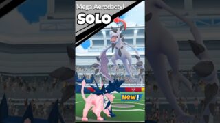 SOLO✨️Mega Aerodactyl Raid in Pokemon Go