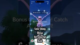 Solo Shiny Mega Aerodactyl Raid | Pokémon Go