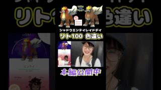【初ゲット】シャドウエンテイリト100&色違い【ポケモンGO】