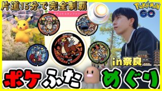 【法隆寺】15分で全部回れる初心者必見なポケふた!!日本全国ポケふた巡りの旅〜奈良県〜【ポケモンGO】