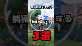 【初心者必見】捕獲を楽にする裏技3選