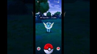 Catching a High CP 1285 Vaporeon in Pokémon GO Gameplay #Shorts