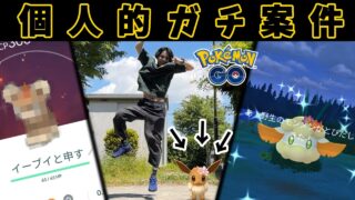 花飾りイーブイを全力捕獲する！初日から色違いッ・・・あれ？【ポケモンGO】