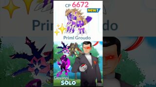 ✨️Primal Groudon Destroy Giovanni Badly in Pokemon Go