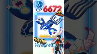 40 HP Primal Kyogre 1v3 Clutches Arlo in Pokémon GO! #shorts #pokemon #pokemongo #kyogre