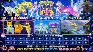 【ポケモンGO】データで見る　GOFEST2026東京　結果報告会！！