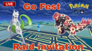 🔴Live Go Fest Raid  invitation  by  #raj4t5   in  #pokemon go