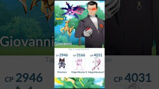 ✨️Mega Mewtwo Y Family VS Giovanni Battle in Pokemon Go