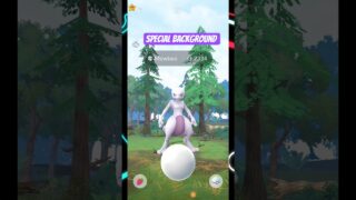 Catching Mega Mewtwo Y with the Special Background! (Pokémon GO)