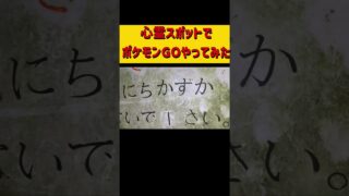 心霊スポットでポケモンGOやったら怪奇現象がおこるのか #ホラフキン #怖い話 　#心スポ